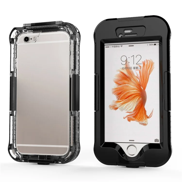10M Waterproof Case Cover Dirt/Dust/Snow Proof for iPhone 6s 6 (4.7) - Black