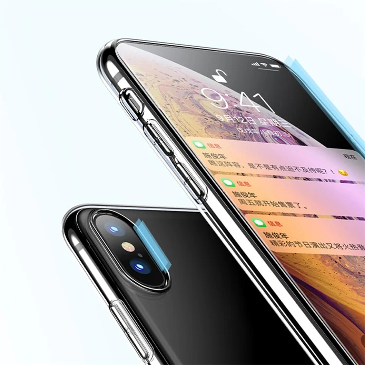 X-level Anti-schlupf-softtpu-mobiltelefonhülle Für Iphone X/XS