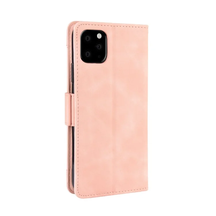 Funda de Cartera de Cuero con Múltiples Ranuras para Tarjetas para iPhone 11 Pro 5.8 pulgadas (2019) - Oro Rosa