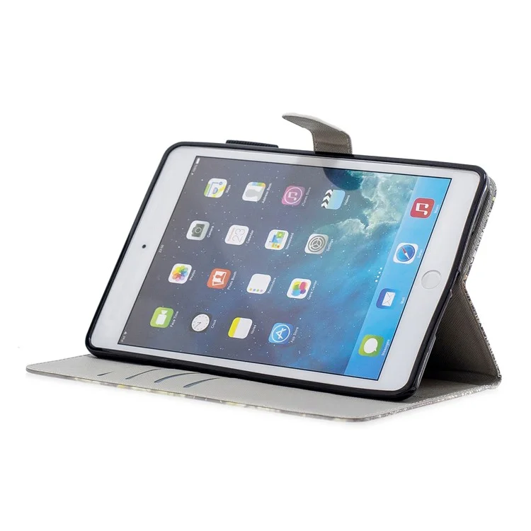 étui à tablette en cuir pour ipad mini / mini 2 / mini 3 / mini 4 / mini (2019) 7,9 pouces - papillon