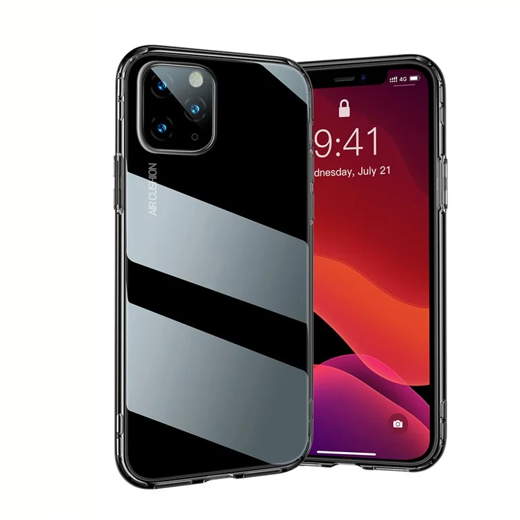 BASEUS Drop-resistant TPU-Handyhülle für iPhone 11 Pro 5,8 Zoll (2019) - Transparent Schwarz