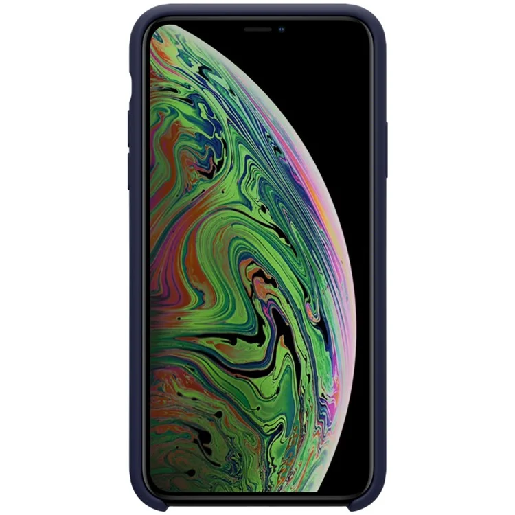 NILLKIN Flex Pure Series Liquid Silicone Case for iPhone 11 Pro 5.8 inch (2019) - Dark Blue