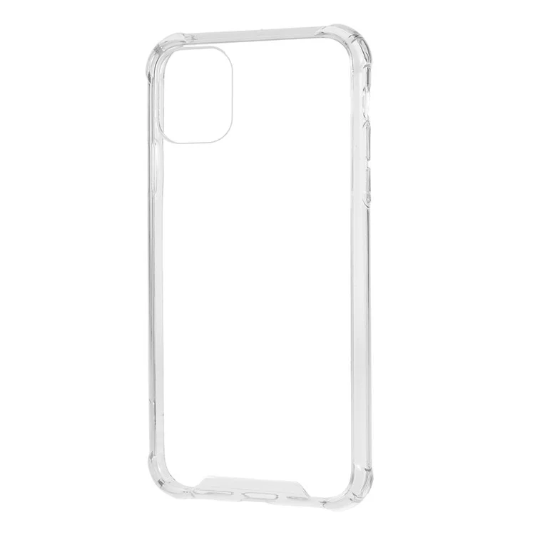 Drop-Proof Acrylic + TPU Hybrid Phone Case Cover for iPhone 11 Pro Max 6.5 inch - White