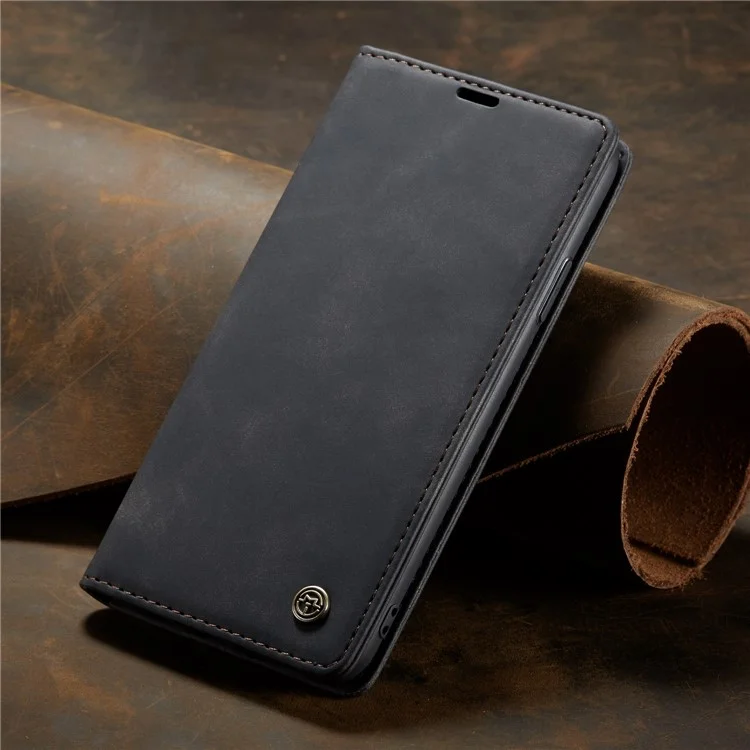 CASEME 013 Series Auto-absorbed Leather Wallet Case for iPhone 11 Pro 5.8-inch (2019) - Black