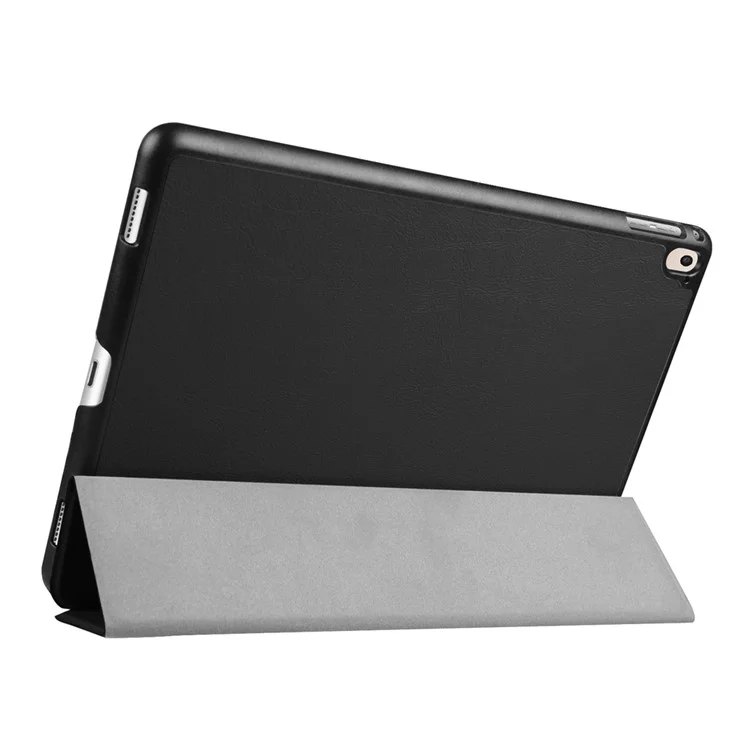 Tri-fold Stand Leather Tablet Cover Case for iPad Pro 9.7 inch - Black