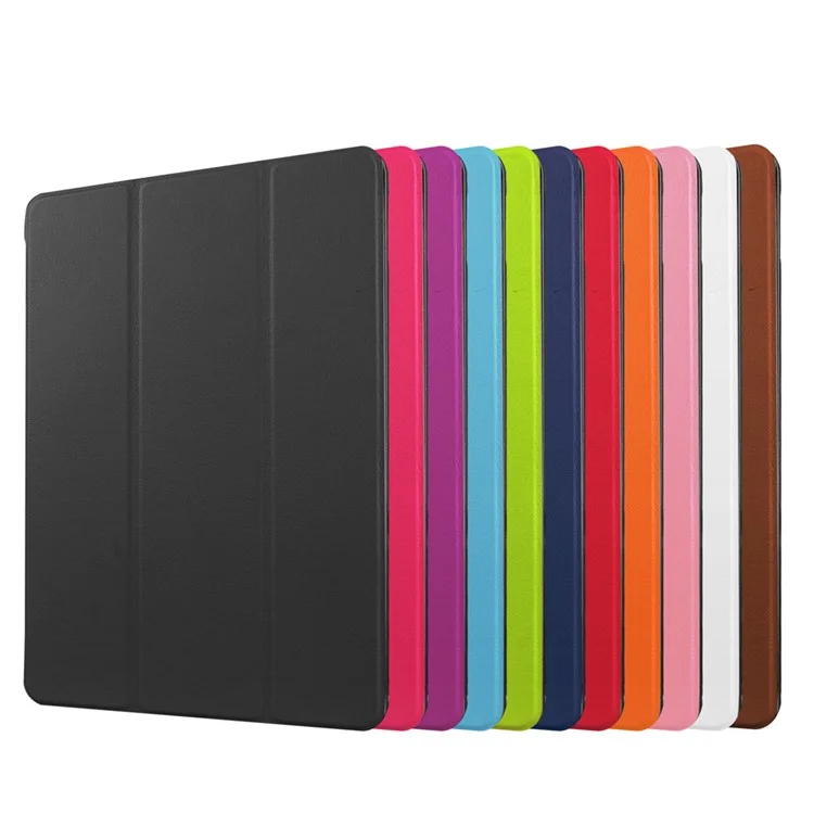 Tri-fold Stand Leather Tablet Cover Case for iPad Pro 9.7 inch - Black