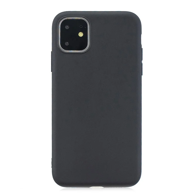 Caso TPU de Candy Solid Color Candy Para Iphone 11 6,1 Polegadas (2019) - Preto