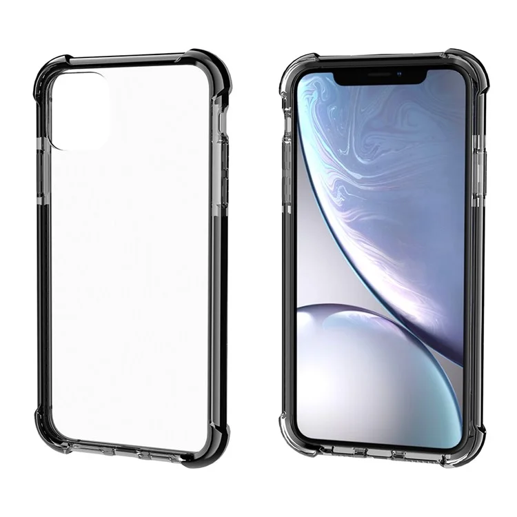 Cubierta Telefónica Resistente a la Caída de la Espalda Acrílica Para Iphone 11 Pro 5.8 Pulgadas (2019) - Negro