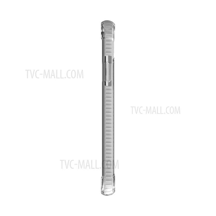 For iPhone 11 6.1 inch Clear Anti-Yellow Shock Absorption Acrylic Protective Phone Case - White