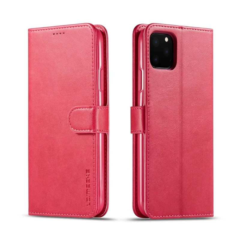 Lc. Imeeke PU Cuir Protective Flip Wallet Case Pour Iphone 11 Pro 5.8-pouces (2019) - Rose
