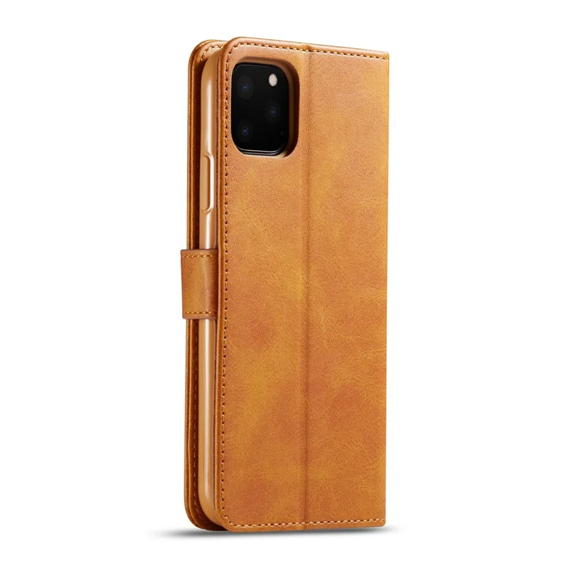 LC.imeeke PU Leather Protective Flip Wallet Case for iPhone 11 Pro 5.8-inch (2019) - Brown