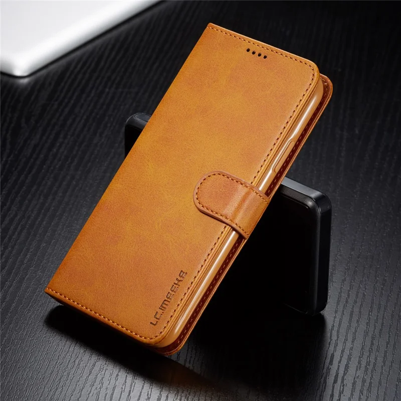 LC.imeeke PU Leather Protective Flip Wallet Case for iPhone 11 Pro 5.8-inch (2019) - Brown