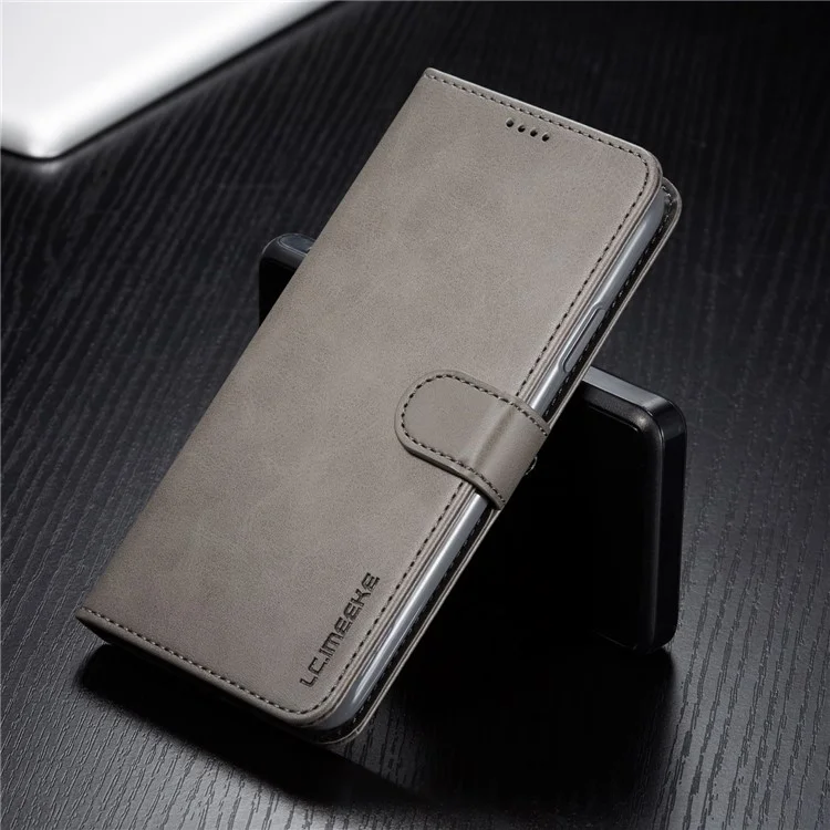 LC.imeeke PU Leather Protective Flip Wallet Case for iPhone 11 Pro Max 6.5-inch (2019) - Grey