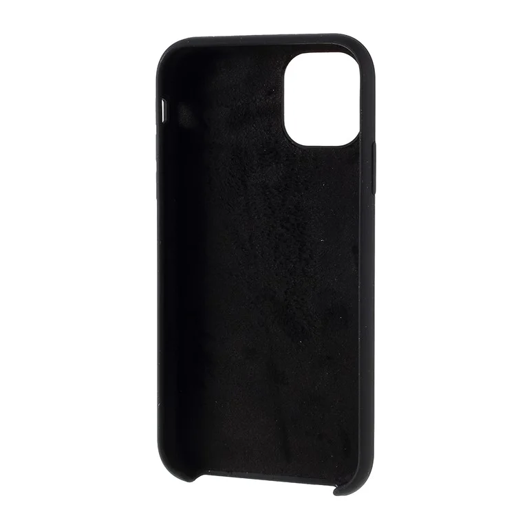 Soft Soft Touch Solid Silicone Phone Shell Cover Pour Iphone 11 Pro 5.8 Pouces (2019) - le Noir