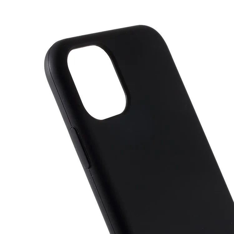 For iPhone 11 Pro Max 6.5 inch (2019) Solid Silicone Cell Mobile Phone Cover - Black