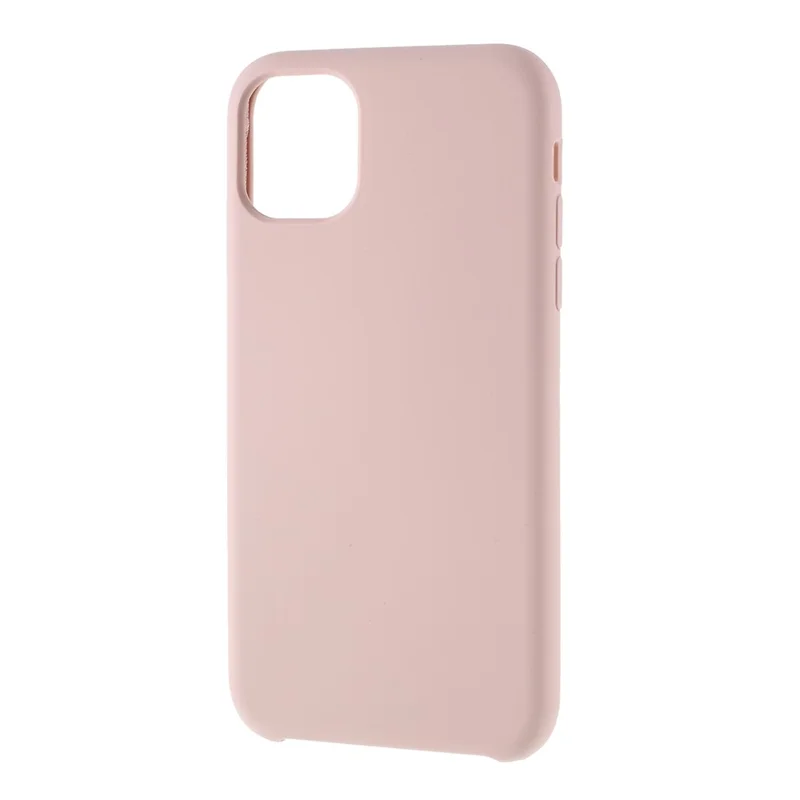For iPhone 11 Pro Max 6.5 inch (2019) Solid Silicone Cell Mobile Phone Cover - Pink