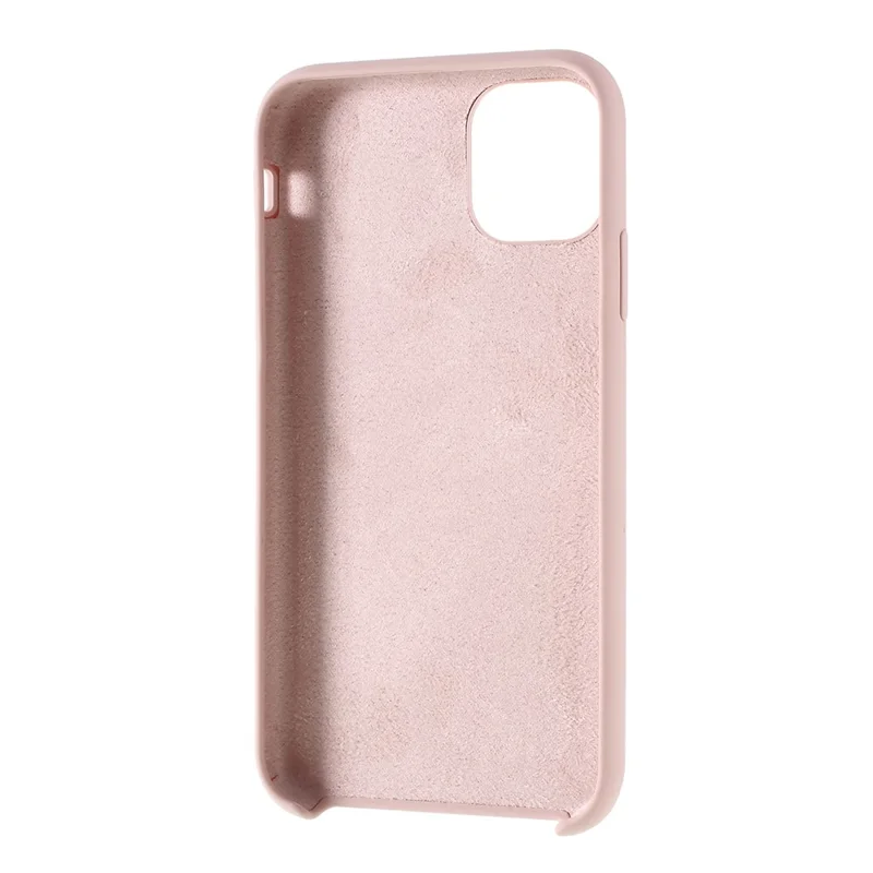 For iPhone 11 Pro Max 6.5 inch (2019) Solid Silicone Cell Mobile Phone Cover - Pink
