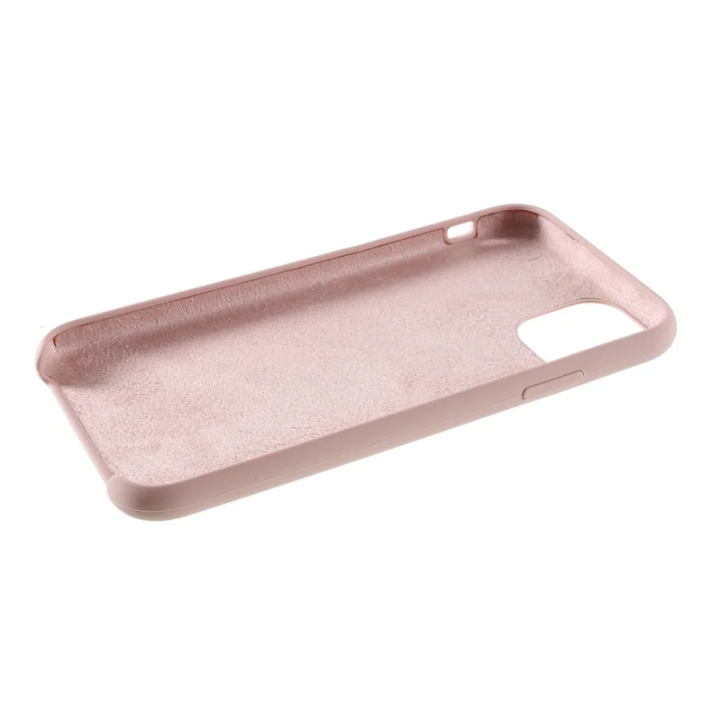 For iPhone 11 Pro Max 6.5 inch (2019) Solid Silicone Cell Mobile Phone Cover - Pink