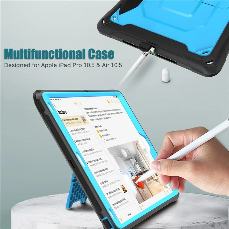 PC + TPU Hybrid Protective Case with Kickstand for iPad Air 10.5 inch (2019) - Blue