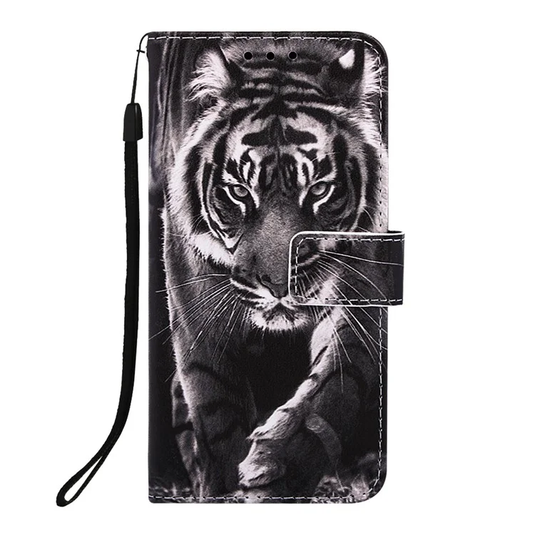 Pattern Printing PU Leather Flip Stand Case for iPhone 11 6.1 inch (2019) - Tiger