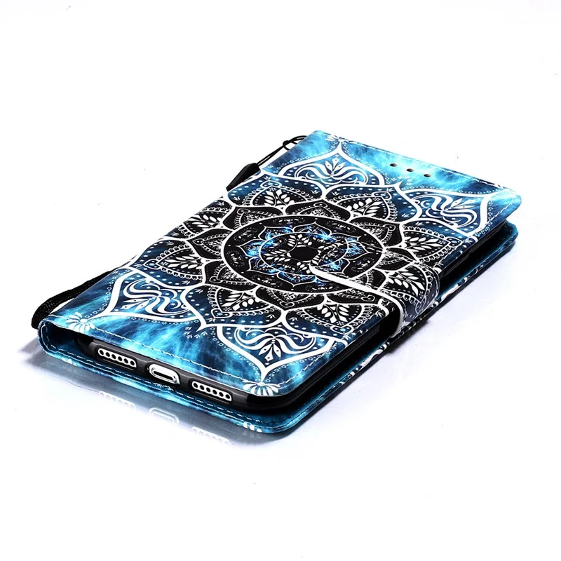 Pattern Printing PU Leather Flip Stand Case for iPhone 11 6.1 inch (2019) - Mandala Flower