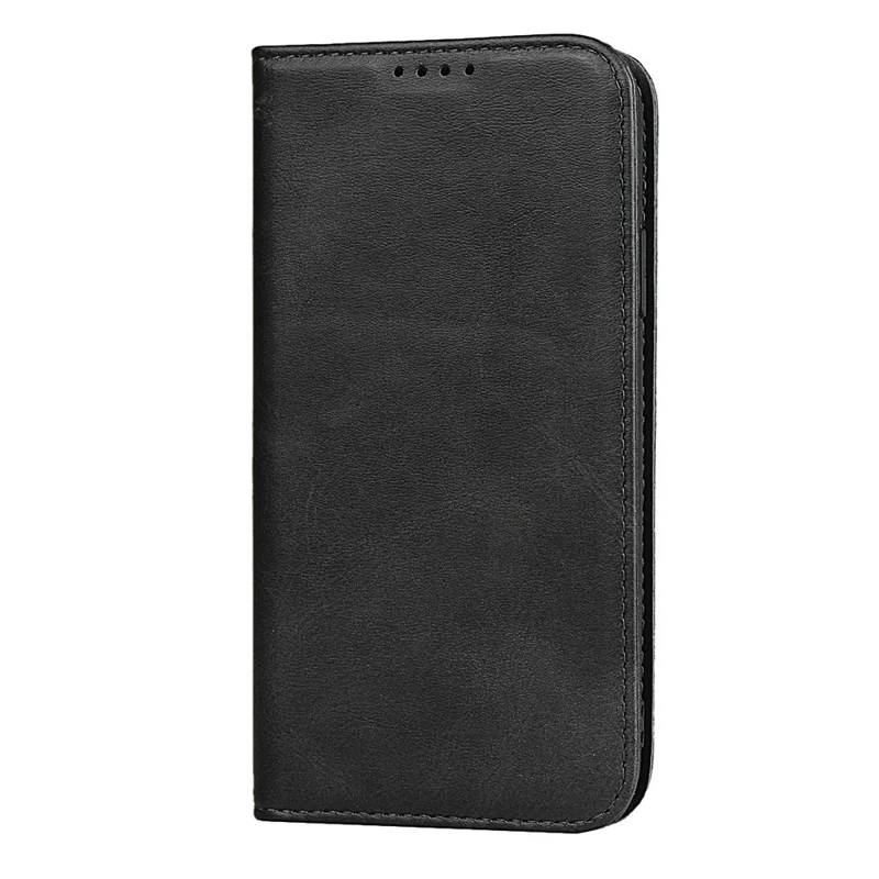 Auto-absorbed Leather Stand Phone Cover Wallet Case for iPhone 11 6.1-inch - Black