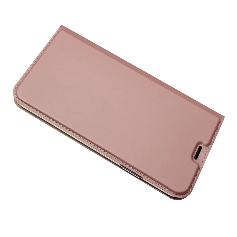 Magnetic Adsorption Leather with Card Slot Case for iPhone 11 Pro 5.8 inch - Rose Gold