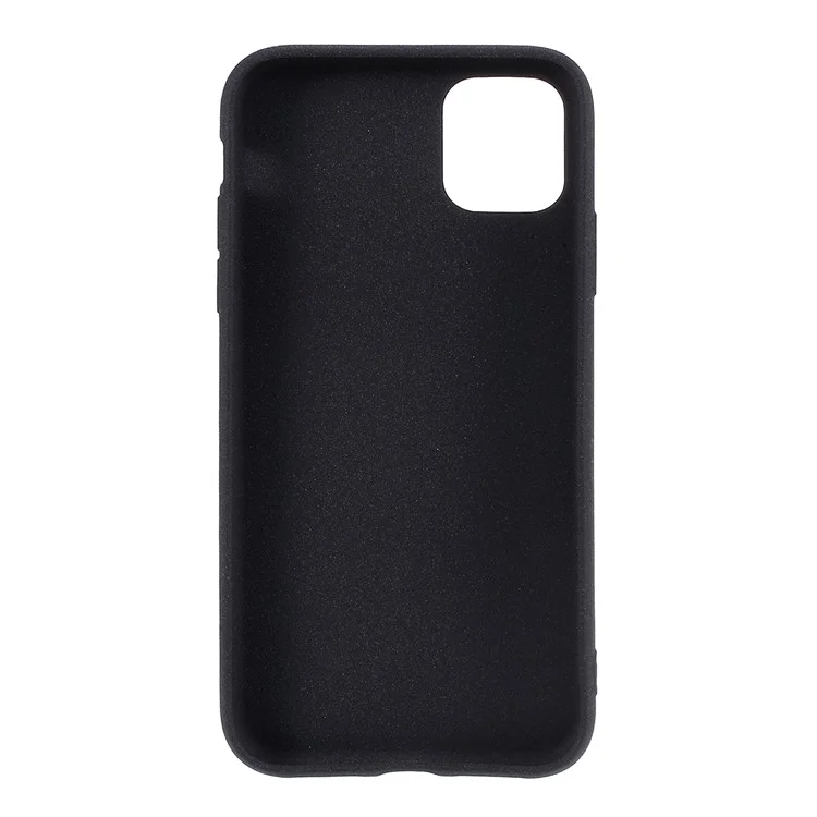 Copertina di Custodia TPU Opaca a Doppia Faccia Per Iphone 11 Pro Max 6,5 Pollici - Nero