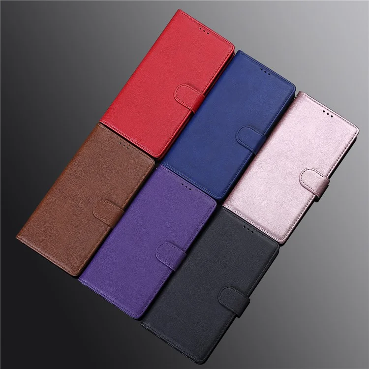 KT Leather Series-3 Magnetic Wallet Leather Phone Case per iPhone 11 Pro 5.8 pollici - Nero