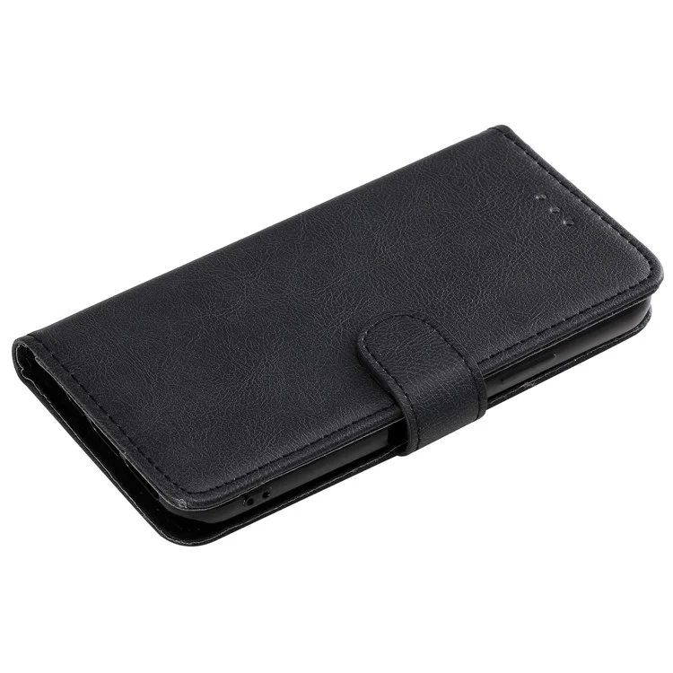 KT Leather Series-3 Magnetic Wallet Leather Phone Case per iPhone 11 Pro 5.8 pollici - Nero