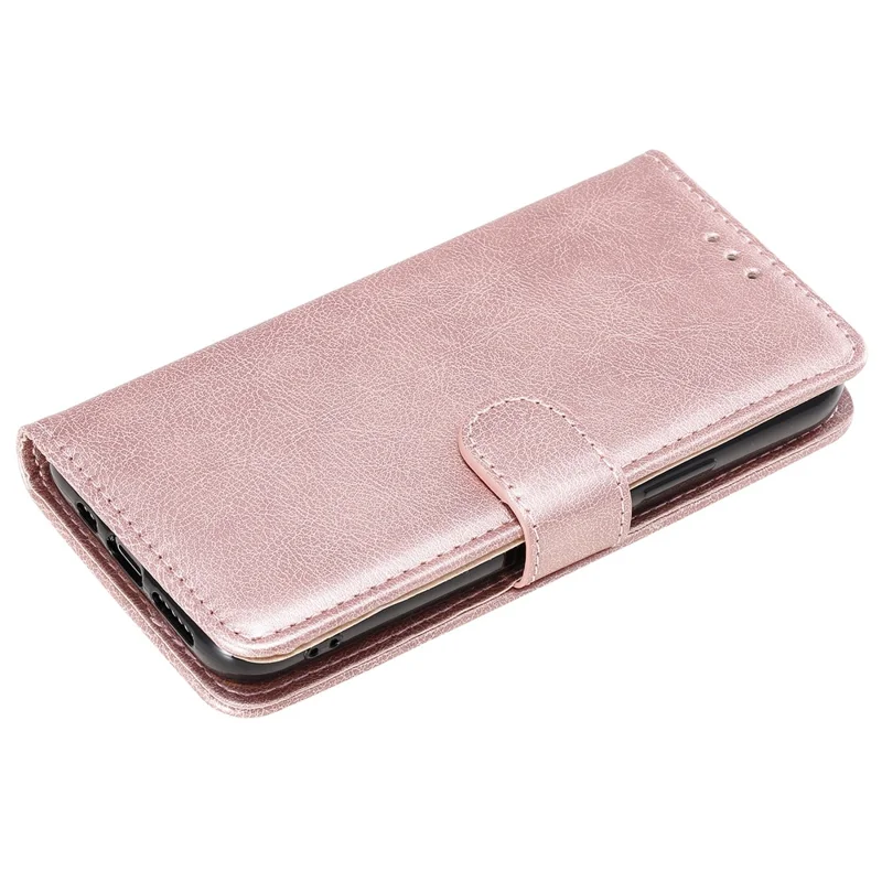 KT Leather Series-3 Caixa de Telefonia de Couro Magnético Para Iphone 11 Pro 5,8 Polegadas - Rosa Ouro