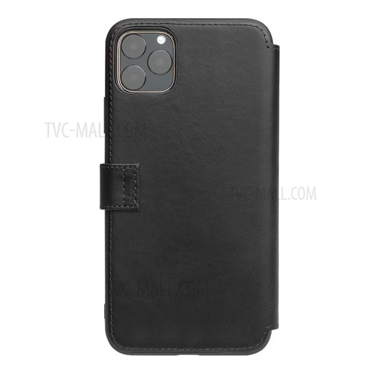 Étui de Couverture Téléphonique du Portefeuille Qialino en Cuir Pour Iphone 11 Pro 5.8-pouces - le Noir