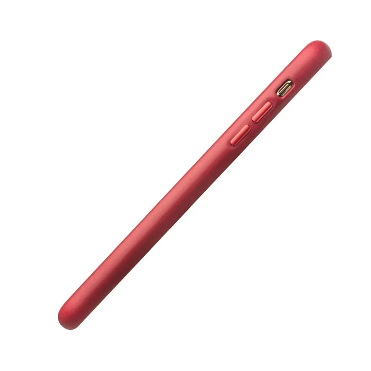 Qialino Para Iphone 11 Pro Genuine Cowhide Leather Back Cind Acessório de Telefone Celular - Vermelho
