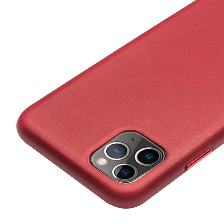 Caso De Volta Do Telefone De Couro Genuíno Qialino Para Iphone 11 Pro Máximo 6,5 Polegadas - Vermelho