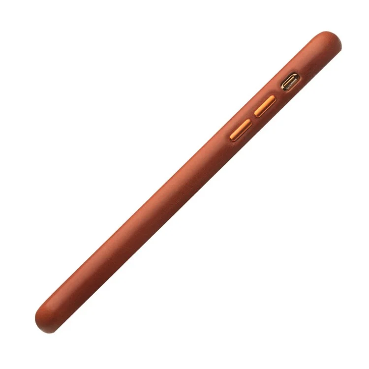 Étui pour iPhone 11 Pro Max 6,5 pouces QIALINO en cuir véritable - Marron