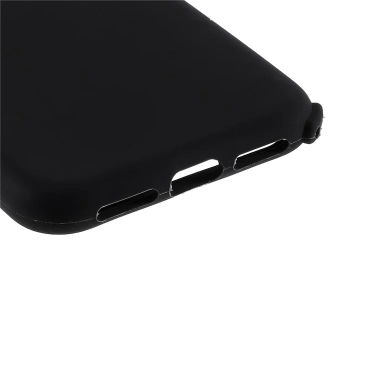 Cubierta de Teléfono de Caja Suave de Silicone Silicone 3D Para Iphone 11 6.1 Pulgadas - Negro