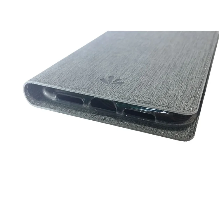 VILI DMX Cruz Teclate Stand Leather Holder Case Para Iphone 11 6,1 Polegadas - Cinza
