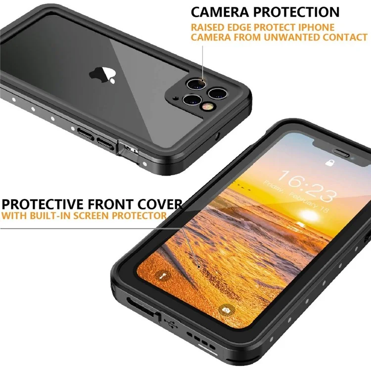 Série de Pontos Redpepper Clear Protective IP68 Capa de Telefone à Prova D'água Para Apple Iphone 11 Pro 5,8 Polegadas