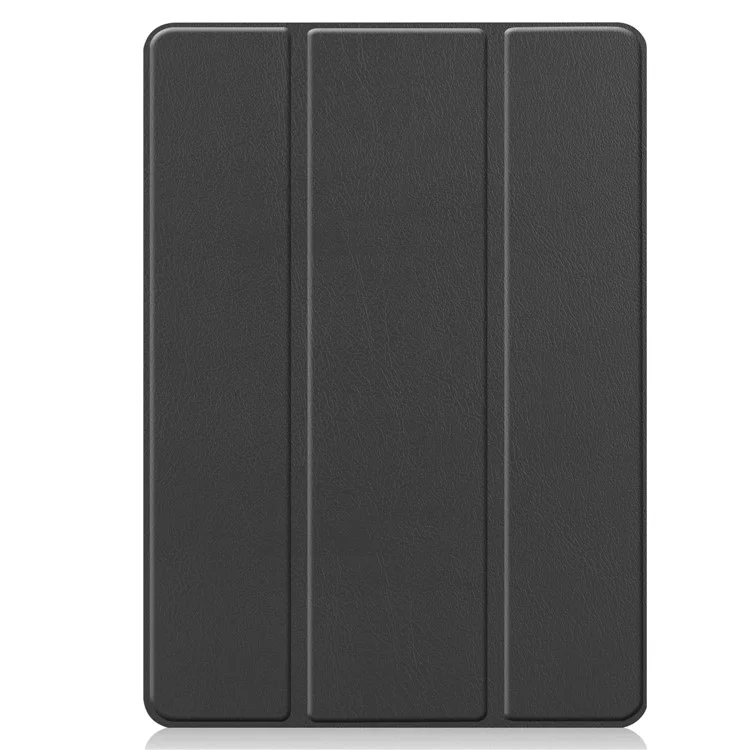 Multifunction Tri-fold Stand Leather Smart Tablet Cover Full Protection Case with Pen Slot for iPad 10.2 (2021)/(2020)/(2019) - Black