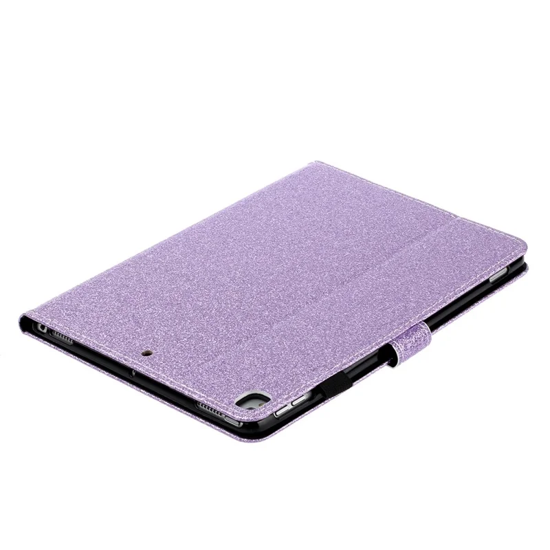 Glitter Shiny Sparkle Leather Flip Stand Cover Protective Tablet Case with Auto Sleep/Wake for iPad 10.2 (2021) / (2020) / (2019)- Purple