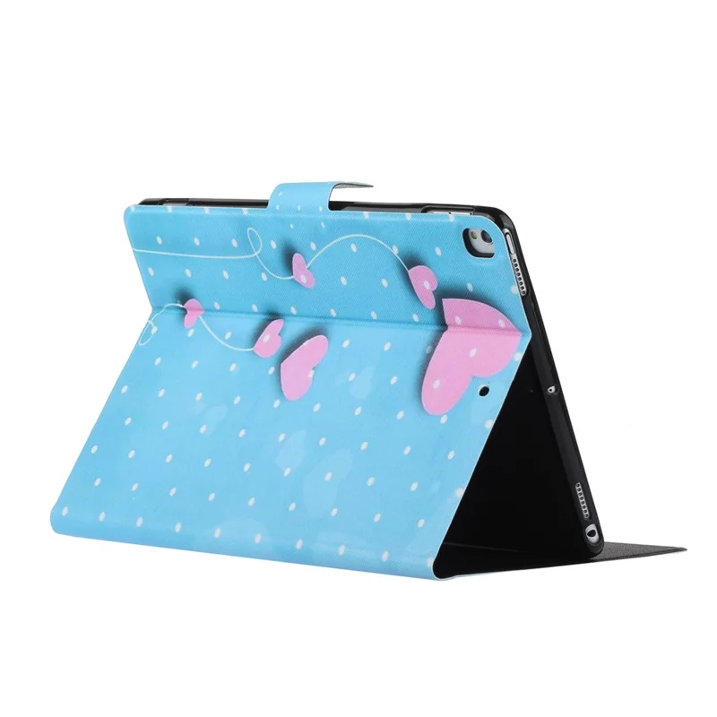 Pattern Printing PU Leather TPU Stand Tablet Casing with Card Slots for iPad 10.2 (2021)/(2020)/(2019) - Love Heart