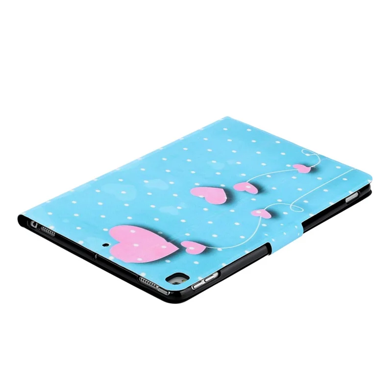Pattern Printing PU Leather TPU Stand Tablet Casing with Card Slots for iPad 10.2 (2021)/(2020)/(2019) - Love Heart