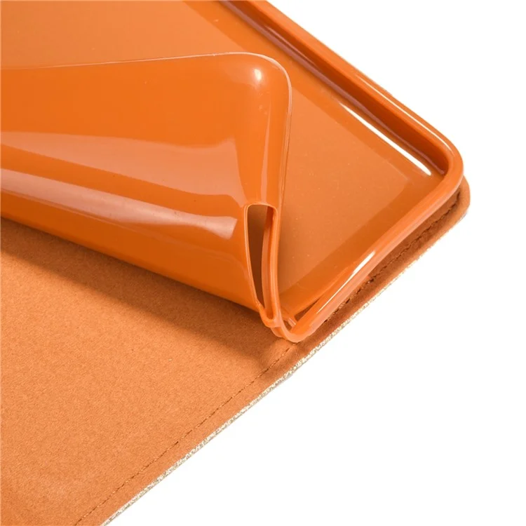Metallschnalle Blitzpulver Brieftasche Lederständer Für Ipad 10.2 (2021)/(2020)/(2019)/Pro 10,5 Zoll (2017)/Air 10.5 Zoll (2019) - Gold