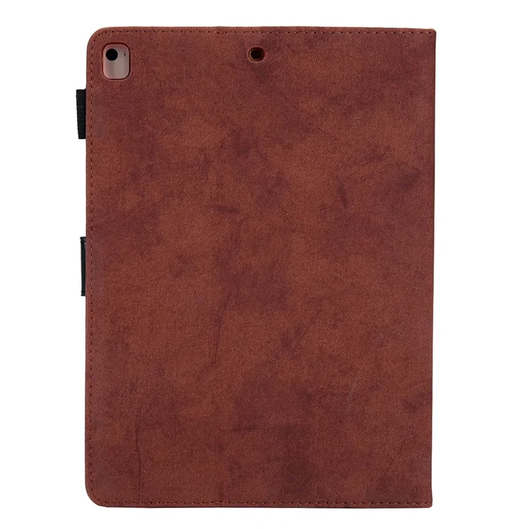 PU-Leder-Tablet-Hülle mit Kartenfächern für Apple iPad 10.2 (2021)/(2020)/(2019)/Pro 10.5 Zoll (2017)/Air 10.5 Zoll (2019) - Braun
