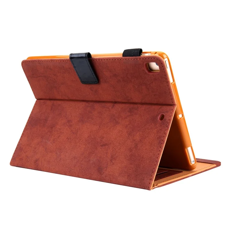PU-Leder-Tablet-Hülle mit Kartenfächern für Apple iPad 10.2 (2021)/(2020)/(2019)/Pro 10.5 Zoll (2017)/Air 10.5 Zoll (2019) - Braun