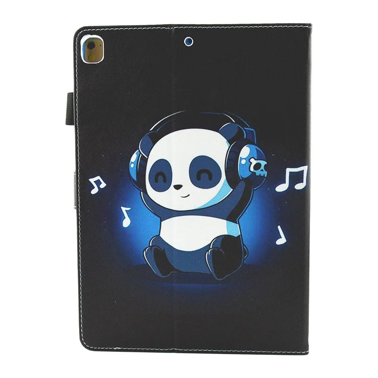 Pattern Printing PU Leather Multifunction Card Holder Tablet Stand Cover for iPad 10.2 (2021)/(2020)/(2019) - Cute Panda