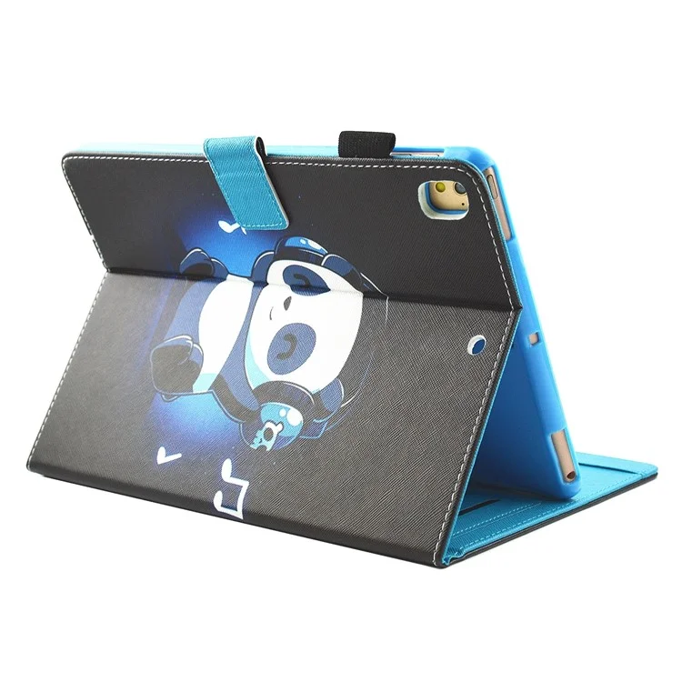 Pattern Printing PU Leather Multifunction Card Holder Tablet Stand Cover for iPad 10.2 (2021)/(2020)/(2019) - Cute Panda