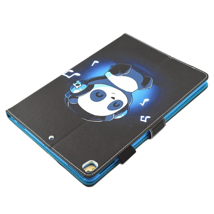 Pattern Printing PU Leather Multifunction Card Holder Tablet Stand Cover for iPad 10.2 (2021)/(2020)/(2019) - Cute Panda