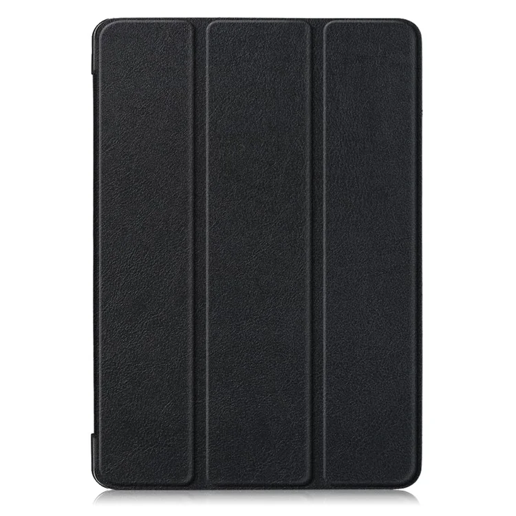 Per iPad 10.2 (2021)/(2020)/(2019) Custodia protettiva in pelle a tripla piega per tablet - Nero