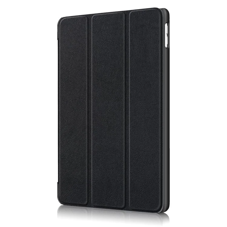 Per iPad 10.2 (2021)/(2020)/(2019) Custodia protettiva in pelle a tripla piega per tablet - Nero